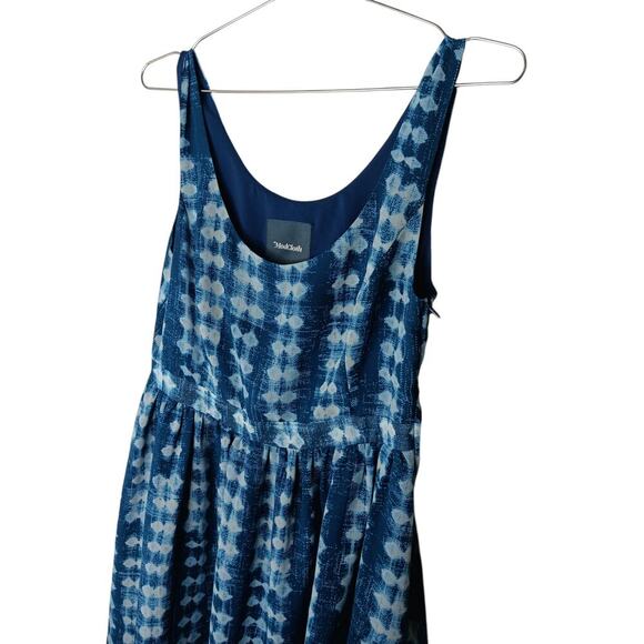 ModCloth Blue White Sleeveless Fit & Flare Dress Size M Medium Lined - Picture 6 of 13